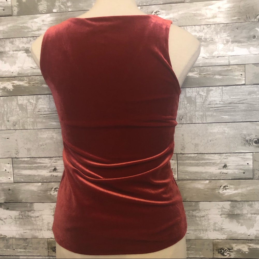 Sz XXS White House Black Market Red Velvet Tank - Picture 6 of 7